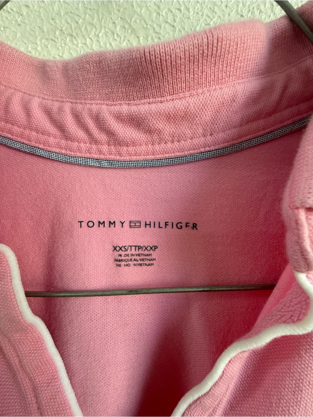 Tommy Hilfiger Pink Short Sleeve Polo Top - Picture 4 of 5